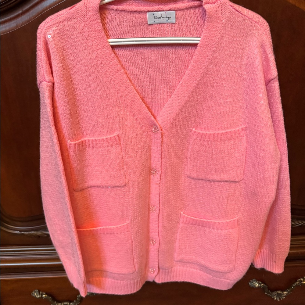 Chic Pink Cardigan by